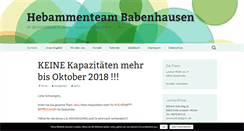 Desktop Screenshot of hebammenteam-babenhausen.de